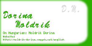 dorina moldrik business card